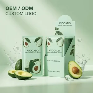 OEM Private Label Plant Based Micellar Makeup Remover Wipes 50ct Twin Pack Gentle Face Cleansing Cloth Factory Direct