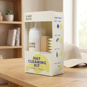 OEM Professional Eco Friendly Disposable Cleaning Solution Kit for Baseball Caps Snapbacks Premium Cotton Fabric Removes Sweat