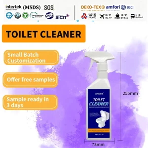 OEM Professional Toilet Cleaner Spray No Scrub Formula Descaling and Stain Remover for Bathroom Ceramic Bowl Quick Acting 500ml