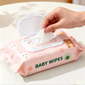 OEM Promotional Custom Logo Non Woven Cleansing Baby Wipes
