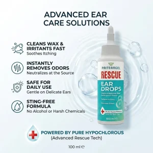 OEM Pure Hypochlorous Pet Ear Drops Fast Relief for Itching and Odor Safe Dog and Cat Ear Wash 100ml
