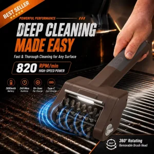 OEM Rechargeable Electric Cleaning Brush for Stainless Steel BBQ Grills