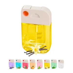 OEM Scented Hydrating Hand Sanitizer Pocket Spray Hand Sanitizing Customized logo Touch Hand Sanitizing 30ML Bottle Luxury PP