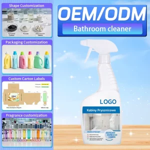 OEM Shower Cabin Bathroom Cleaner Spray Effective Limescale Soap Scum Remover Long Lasting Shine Cleaning Products