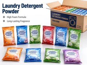 OEM Single-Use Lemon, Lavender, and Jasmine Scented Laundry Detergent Powder with 13%-20% Ingredients