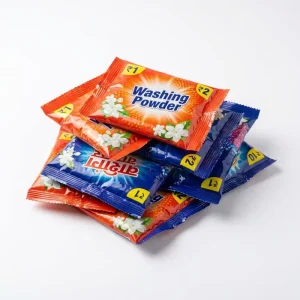 OEM Small Sachet Eco Friendly Lavender Floral Scent Washing Detergent Powder 15g-50g High Foam Long Deep Clean Halal ISO
