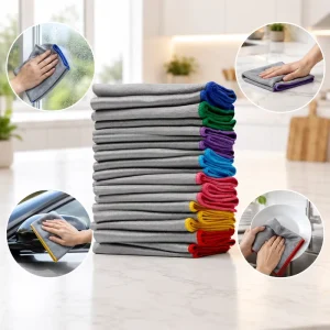 OEM Supplier Reusable Window Polishing Cloth Scratch Free Quick Drying Microfiber Cloth for Glass Screen Cleaning