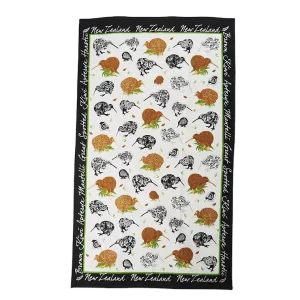OEM Tea Towel 100% Cotton Printed Reusable Eco Friendly Machine Washable Rectangle Square Custom Design