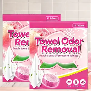 OEM Towel Odor Removal Effervescent Tablets Multiple Fragrances Laundry Cleaning Tablets for Clothing Deodorizer Tablet