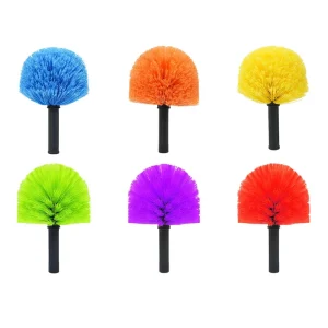 OEM Twist On Spider Web Brush Stiff PBT PP Bristles Durable Plastic Base Washable for Home Outdoor Ceiling Cleaning
