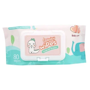 OEM Unscented Wet Wipes for Sensitive Skin 80pcs Adults Cleansing Wipes