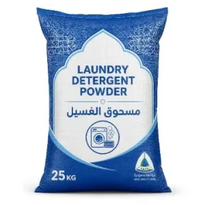OEM Washing Powder Detergent 25KG Semi Automatic Custom Scent SASO Certified Bulk Container Supply Saudi Market