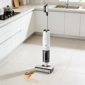 OEM Wet and Dry Floor Washer Vacuum Cleaner with Self-Cleaning Roller Brush and Dual Tanks