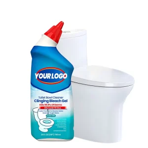 Ocean Mist Clinging Bleach Gel Toilet Bowl Cleaner for Yellow Stain and Odor Removal