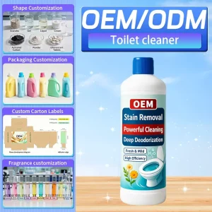 Oem Eco Friendly Liquid Toilet Cleaner Powerful Cleaning Agent 500g Bottled 50% 80% Active Ingredients Strong Urine Scale Stain