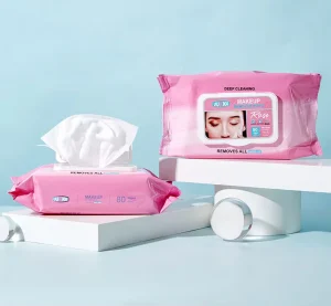Oil Free Makeup Remover Wipes Micellar Cleansing Towelettes No Residue Facial Makeup Removal Wipes for Daily Skin Care