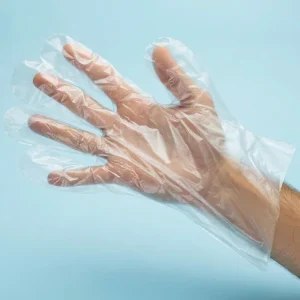 Oil-Resistant Ambidextrous Food-Grade HDPE Gloves, 100 Pcs/Bag, for General Purpose Use