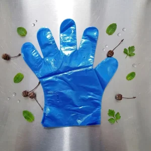 Oil Resistant Ambidextrous Thick Waterproof Disposable Industrial Food Grade 100 Pcs Bag HDPE Gloves for General Purpose