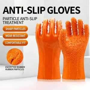 Oil-Resistant Anti-Slip Thickened Wear-Resistant Waterproof Anti-Corrosion Labor Protection Gloves