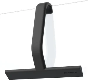One Piece Silicone Shower Squeegee with Hanger Black Window Squeegee for Home Bathroom Kitchen Car Glass Doors