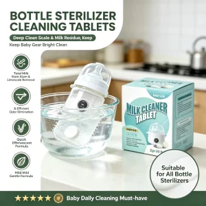 One Step Efficient Self Cleaning Professional Grade Baby Bottle Cleaning Tablets