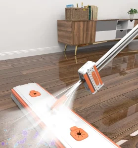 Orange Extra 50*12cm Flat Mop with High Decontamination and Mite-removing Chamber Spray Mop