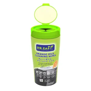 Orange Scented Car Leather Care Wet Wipes 4 in 1 Clean Shine Protect Super Clean One-time Use