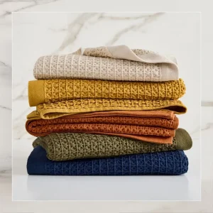 Organic 100% Cotton Kitchen Towel Soft Absorbent Quick Drying Table and Kitchen Linen Dish Towels