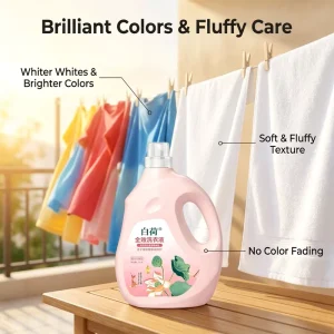 Organic Baby Laundry Detergent for Sensitive Skin Natural Lotus Scented Gentle Formula Hypoallergenic Washing Liquid