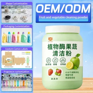 Organic Citrus Fruit Vegetable Dishwashing Powder Eco Friendly Kitchen Cleaner 15-30% Active Ingredients Safe Ingredients China