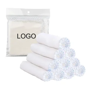 Organic Cotton Muslin Reusable Facial Cleansing and Makeup Remover Washcloths