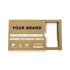 Eco friendly Biodegradable Deep Cleaning Baby Laundry Sheets Travel Laundry Detergent Sheets