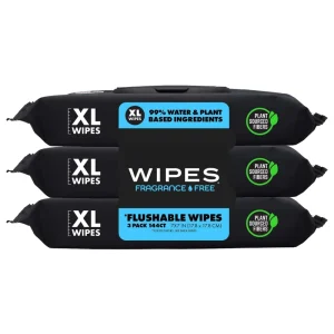 Organic Flushable Fragrant Soft Spunlace Toilet Wipes for Household Use