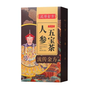 Organic Ginseng Goji Berry Herbal Tea Natural Vitality Drink Daily Wellness Pyramid Tea Bags Private Label OEM