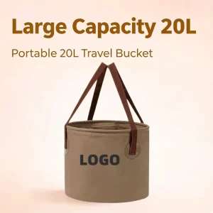 Outdoor 5L 10L 20L Foldable PVC Waterproof Durable Camping Hiking Climbing Large Capacity Thickened Soft Bucket
