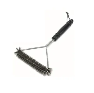 Outdoor BBQ Grill Cleaning Brush and Utensil Set Stainless Steel and Plastic Handle