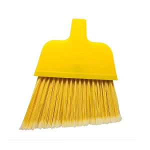 Outdoor Garden Broom and Dustpan Set with Hard Bristles