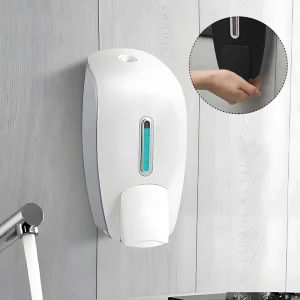 Outstanding Quality Wall Mounted Plastic Manual Liquid Soap Gel Hand Sanitizer Dispenser for Bath Toilet Supplies for Shopping