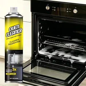 Oven Degreaser Foam Spray Heavy Duty Grease Remover for Kitchen Ovens Stoves Grills Fast Clean Household