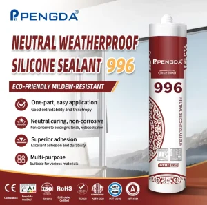 PD996 Neutral Cure Anti Mold Silicone Sealant 300ml Cartridge Custom Color for Aluminum Panels