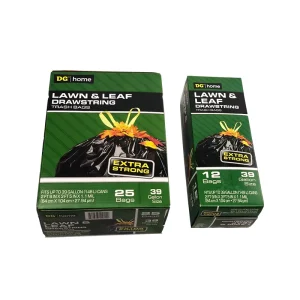 PE 100% Biodegradable Eco-friendly Portable Plastic Drawstring Garbage Trash Bags Rubbish Bags