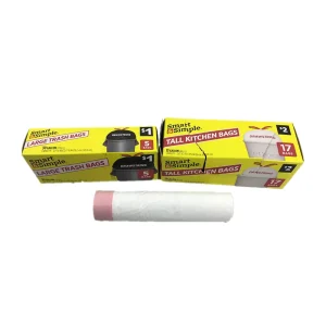 PE 100% Biodegradable Eco-friendly Portable Plastic Drawstring Garbage Trash Bags Rubbish Bags