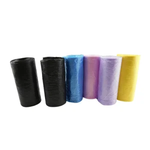 PE Disposable Household Garbage Bags 45*50cm Flat Mouth Rolled Waste Collection Bags
