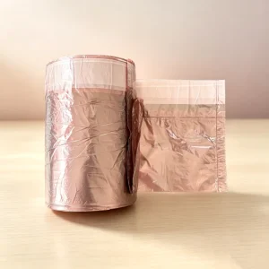 PE Disposable Household drawstring Garbage Bags Flat Mouth 45*50cm Rolled Waste Collection Bags