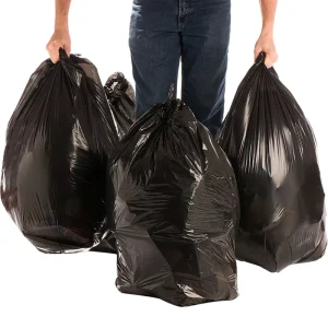 PE HDPE LDPE Plastic Garbage Bag Bin Liners Trash Bags on Roll