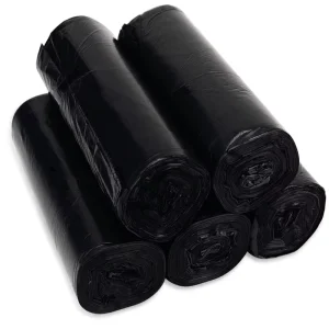PE Heavy Duty Recyclable Waste Trash Bags 700×900 Zippered Side Gusset Design