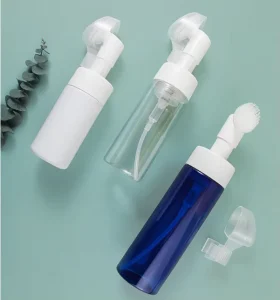 PET Foam Pump Bottle 100ml 150ml 200ml Plastic Cylinder Facial Cleanser Mousse Hand Sanitizer Container Custom Logo