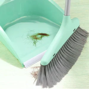 PET Long Handle Broom with Dustpans Manufacture’s Item with Competitive Price PP Broom Head