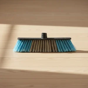 PET Material Wooden Stick Floor Cleaning Broom, 120cm, PP Brush Head and Dustpan Bag
