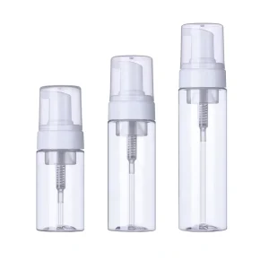 PET Transparent Bottle Foam Pump Bottle 100ml 150ml 200ml Hand Sanitizer Washing Bottle in Stock Empty Factory
